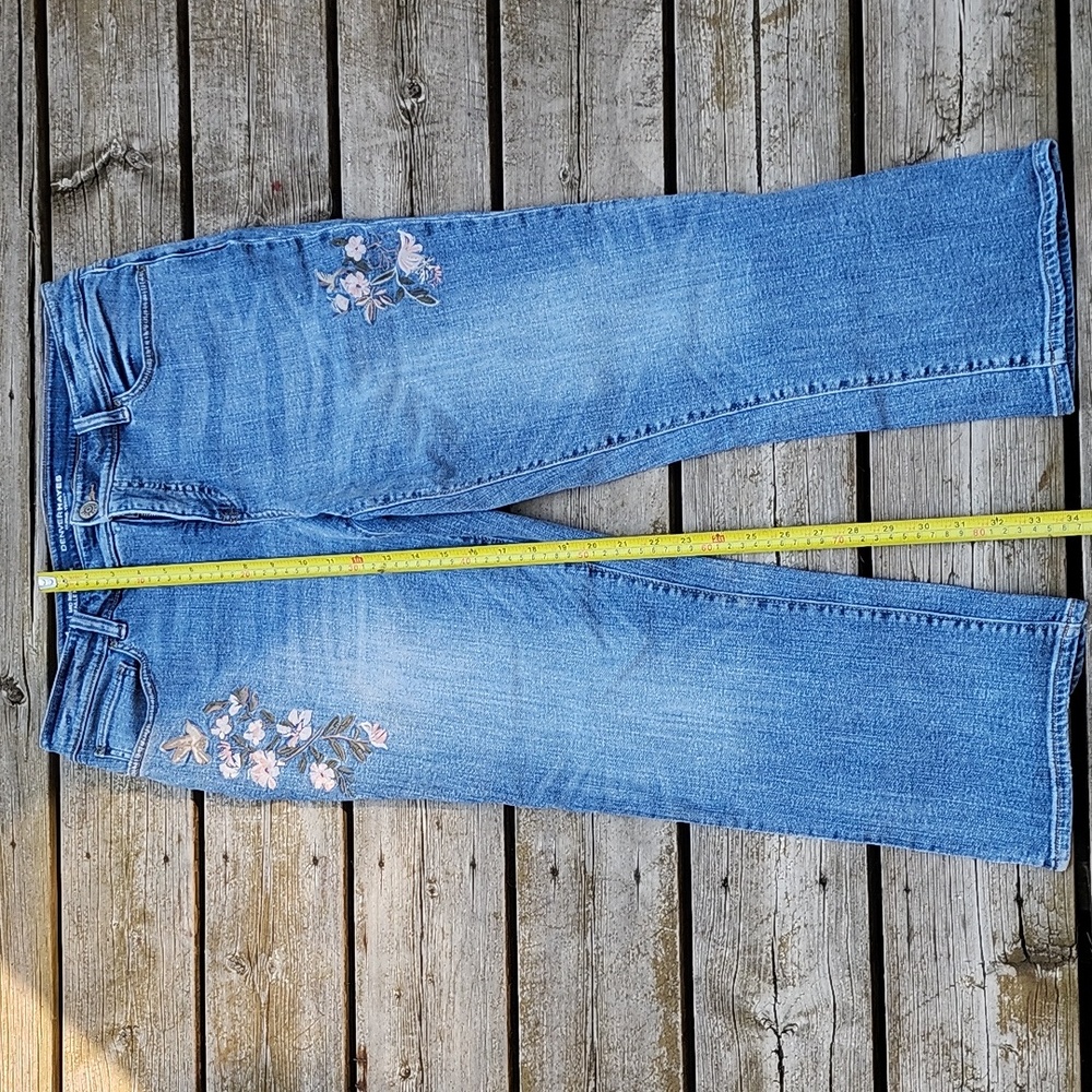 Denver Hayes Embroidered Blue Jeans Mia Curve Tech Mid Rise - Picture 10 of 13